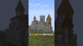 I Built a Raid-Proof Castle! #minecraft #minecraftbuilding #minecraftshorts #minecraftsurvival