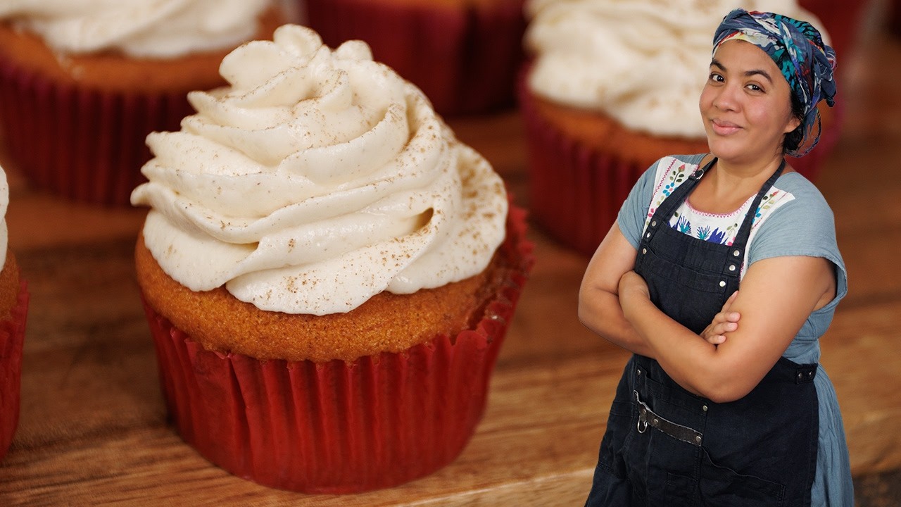 Cupcakes de calabaza 🧁, perfectos para el otoño