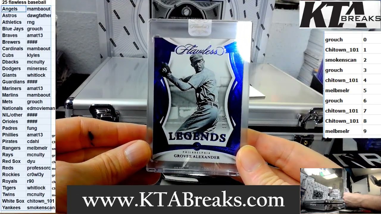 #1 - Распаковка набора Flawless Baseball Pick Your Team - Распаковка коробки Panini Flawless Base...