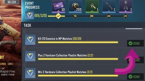 Call Of Duty Mobile Kill 20 Enemies in MP Matches Task Complete