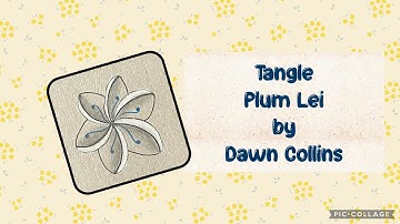 Tangle Plum Lei by Dawn Collins Zentangle patterns, tangles, Zentangle Inspired art