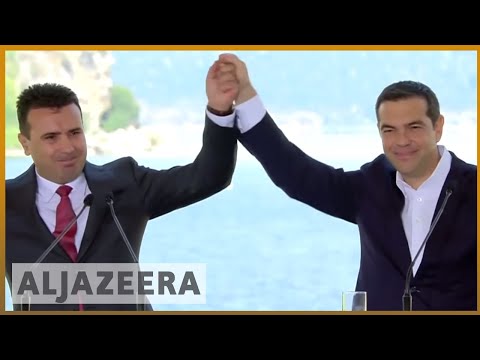 ?? ?? Macedonia signs agreement with Greece to changing country’s name | Al Jazeera English