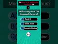 Which song made the MOONWALK famous? 🕺✨ #shorts #michaeljackson #quiz #usa