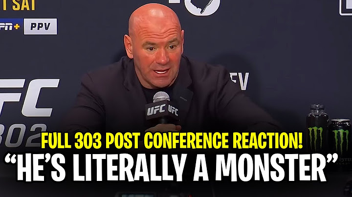 Dana White Reaction To Alex Pereira KO Jiri prochazka | UFC 303 POST CONFERENCE Highlights