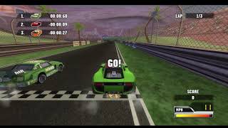 Cars: Race-O-Rama (Wii) - Giovanni on Stadium Race #4