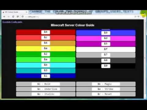 Minecraft color guide - YouTube