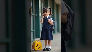 School baby girl