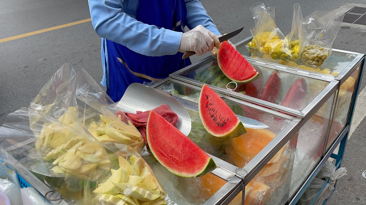 Street Fruit Carts in Thailand Amazing Fruit Fruit Ninja Variety