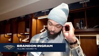 Brandon Ingram on return from illness | Pelicans Bulls Postgame 2\/25\/24