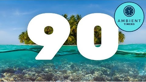 90 Second Countdown Timer - Desert Islands