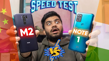 Micromax IN Note 1 vs POCO M2 Speed Test {INDIAN PHONE vs CHINESE PHONE}