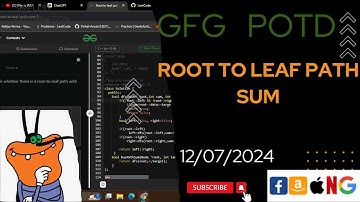 Root to leaf path sum | gfg potd today | POTD | GFG Problem of the Day | C++ |