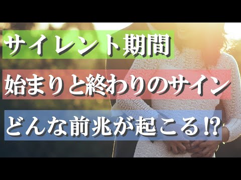 ツインレイのサイレント期間の始まりと終わりのサイン どんな前兆が起こる Youtube