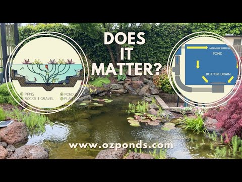 Do ponds need bottom drains?