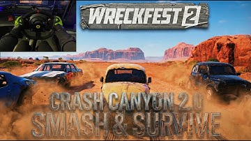 Wreckfest 2: BUGGY vs NEW MAP (Steering Wheel Gameplay) | Crash Test & Physics