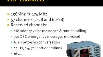 Marine VHF Communication basics : VHF radio channels