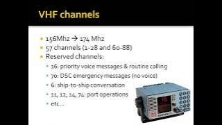 Marine VHF Communication basics : VHF radio channels