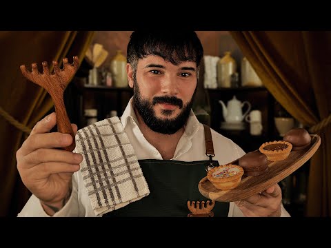 ASMR Massage and Cake......Because you Deserve it (Cosy Cafe Vibes) Peaceful Evening for Sleep