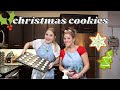 baking xmas cookies with mama