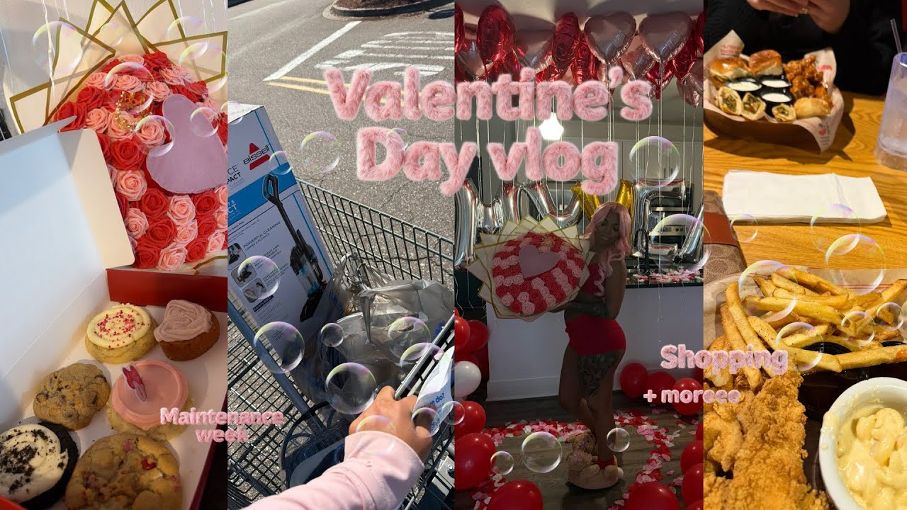 MAINTENANCE VLOG 🎀🫧| GETTING READY FOR VALENTINES DAY WEEKEND | hair , makeup , eyebrows + lashes 