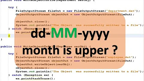 Lập trình Java - Giải thích tại sao Month trong Date Format lại viết Hoa