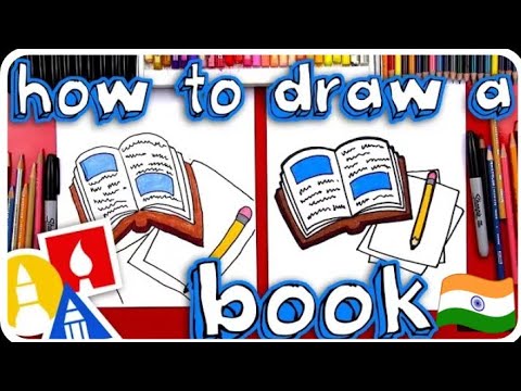 How to draw a Book - YouTube