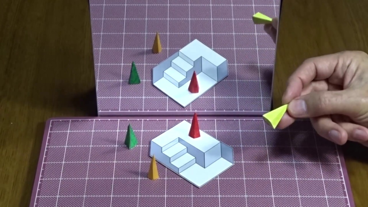錯視立体展開図 _ スッキリ 図形 立体 – ZSMF