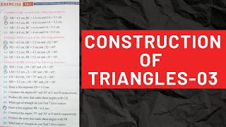 Construction of Triangle | Solving Ex-3, 5 Pg: - 248