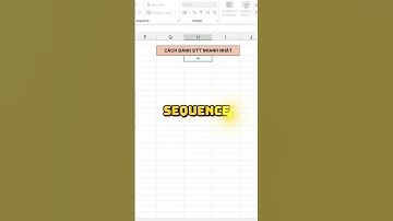Cách Đánh Số Thứ Tự (STT) Nhanh Nhất Trong Excel | Mẹo Excel Hay