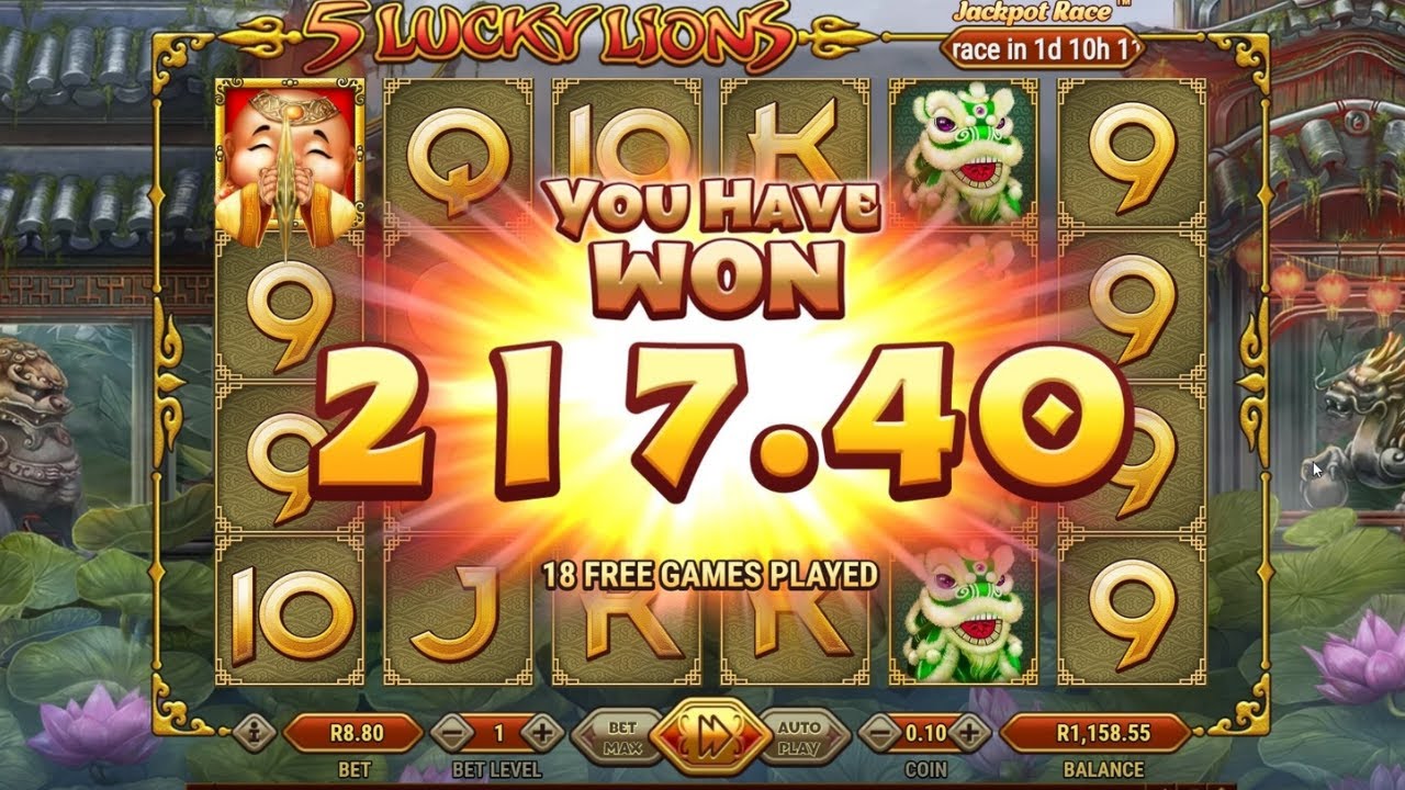 Spina Zonke 5 Lucky Lions at R8.80 a spin YouTube