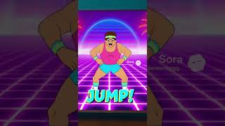 80s Workout Chaos  Pet Fitness Fail  cat funnypets funny viral cute pets pets shorts