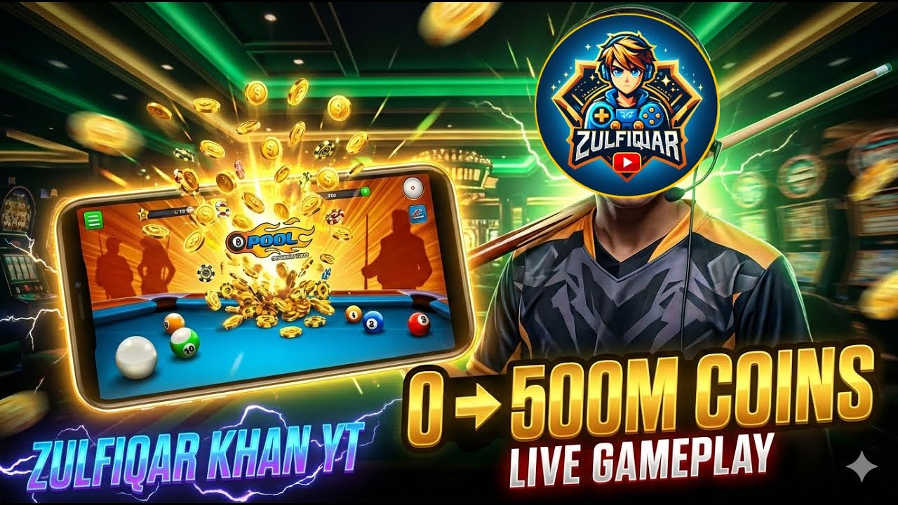 🔴 8 Ball Pool Live Gameplay | Pro Shots & Crazy Spin | Hindi