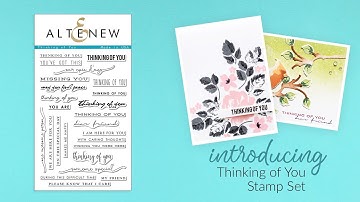 Altenew Stamps Intro - Thinking of You