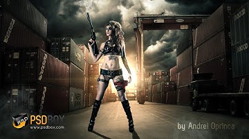 Dramatic Lighting - Manipulation Tutorial (PSD Box)