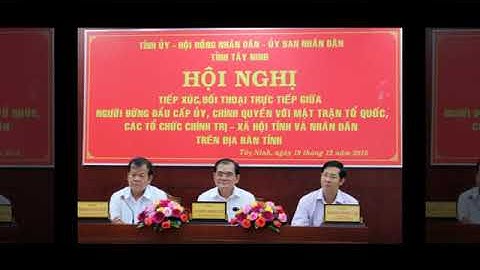 [Audio]Hội nghị tiếp xúc đối thoại trực tiếp giữa người đứng đầu cấp uỷ, chính quyền và nhân dân