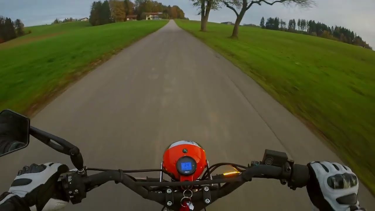 RAW: Fall sunset ride with my Monkey | Skyteam Skymini 125