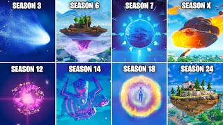 Evolution of Floating Objects/POIs in Fortnite (Chapter 1 Season 3 - Chapter 4 Season 2)