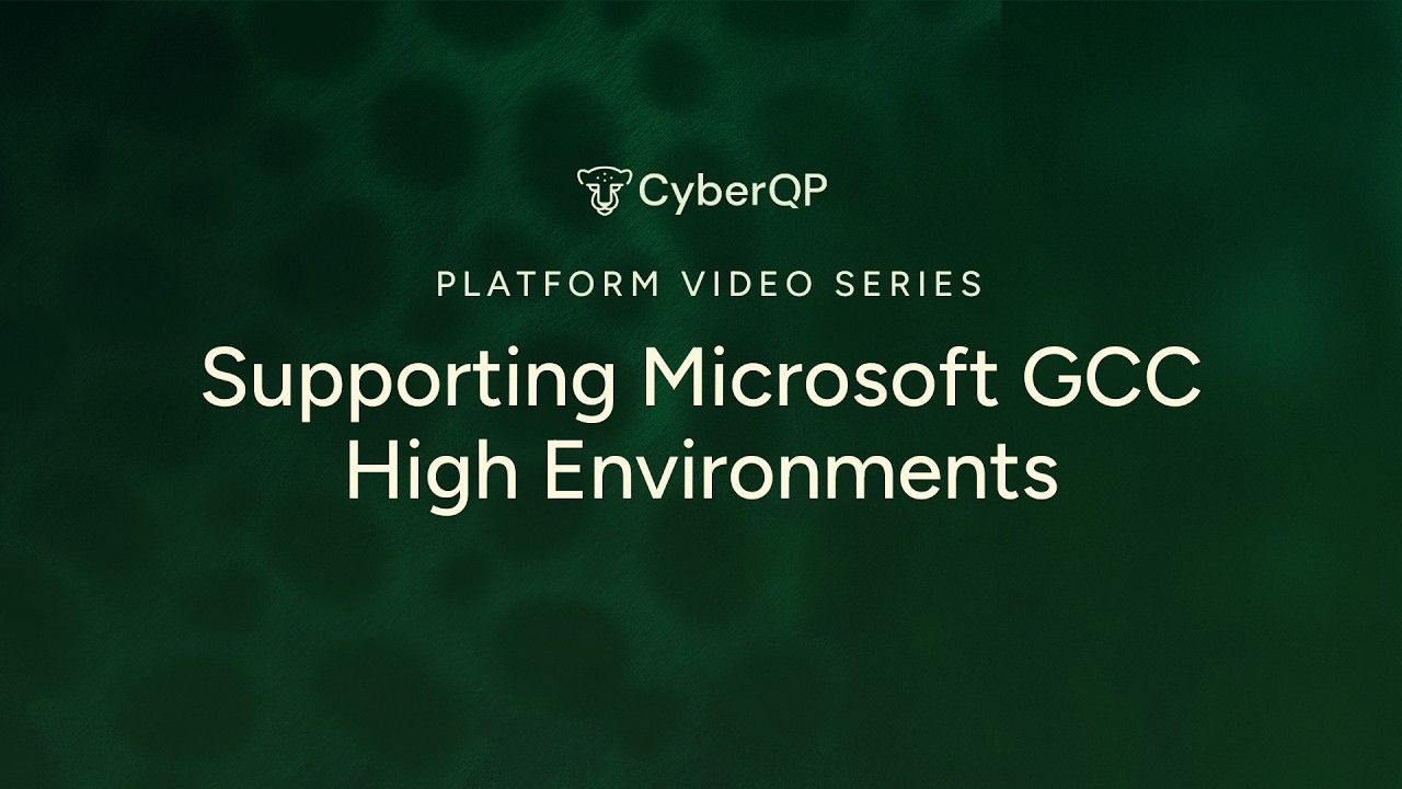 Platform Video Series: Supporting Microsoft GCC High Environments - YouTube