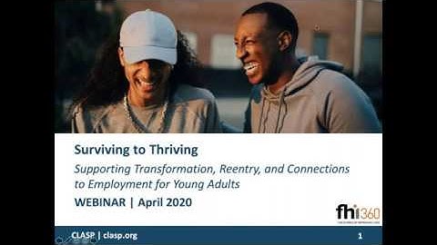 Supporting Transformation, Reentry, and Connections to Employment for Young Adults