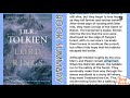 The Lord Of The Rings - JRR Tolkien | Book Summary