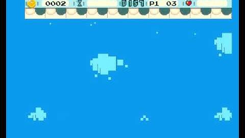 Early prototype of Blocky Skies (Amiga game)