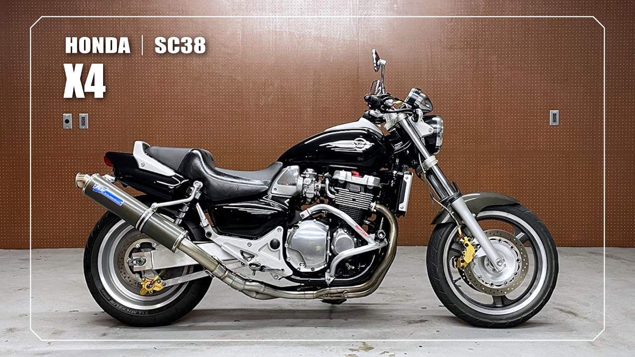 HONDA】X4｜SC38｜TSR製カーボンサイレンサー・社外エキゾーストパイプ