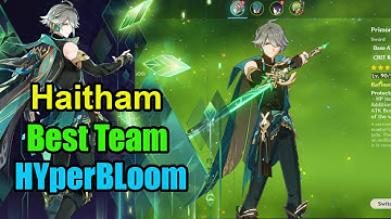 ALhaitham Has Meta Team Single Target? Alhaitham DOuble HYdro HYperBloom SPiral AByss Genshin Impact