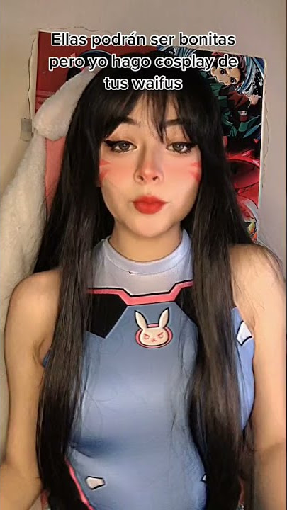 Game Overwatch D.Va Hana Song Swimsuit Leotard Cosplay Costumes wear by Valekhyuga tiktok