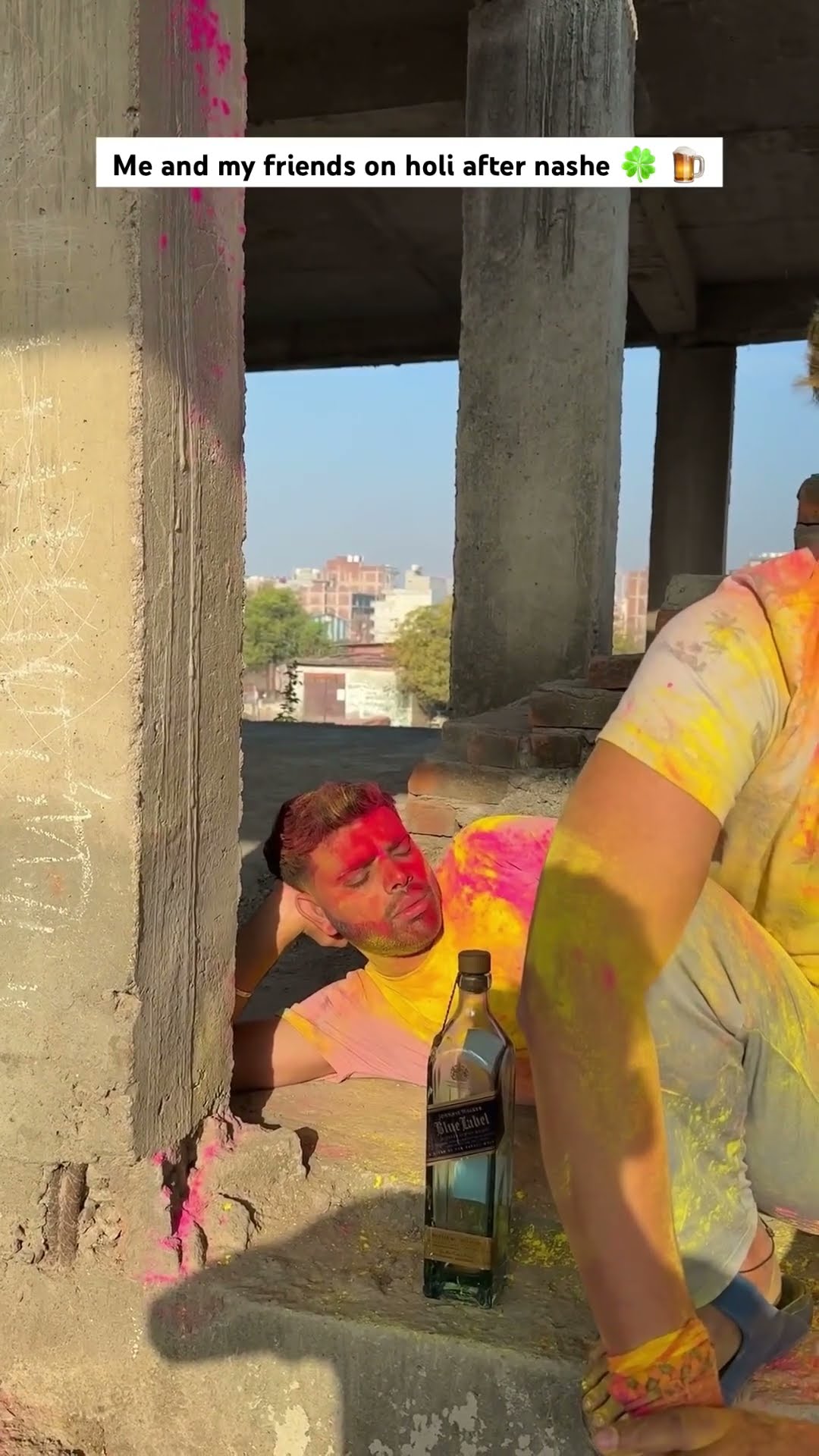 Me and my friend on holi after nashe? ? | most viral comedy ? #shorts #ytshorts