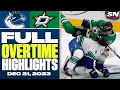 Vancouver Canucks at Dallas Stars | FULL Overtime Highlights - December 21, 2023