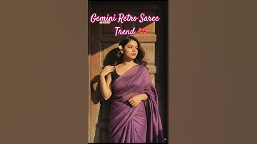 Gemini AI Saree trend ❤️ Gemini Saree Viral Photo Editing #gemini #ai #saree #shorts #trending #yt