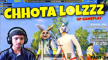 CHHOTA LoLzZz | PART-4 | FUN GAMEPLAY WITH ARTHUR CHACHA 😂 | PUBG MOBILE | LoLzZz Gaming | MN squad