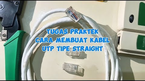 Tugas 1 Jaringan Komputer, Universitas terbuka. Membuat kabel UTP type Straight dan pengujiannya.