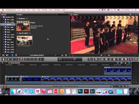 Saving your Final Cut Pro X project on your external hard drive